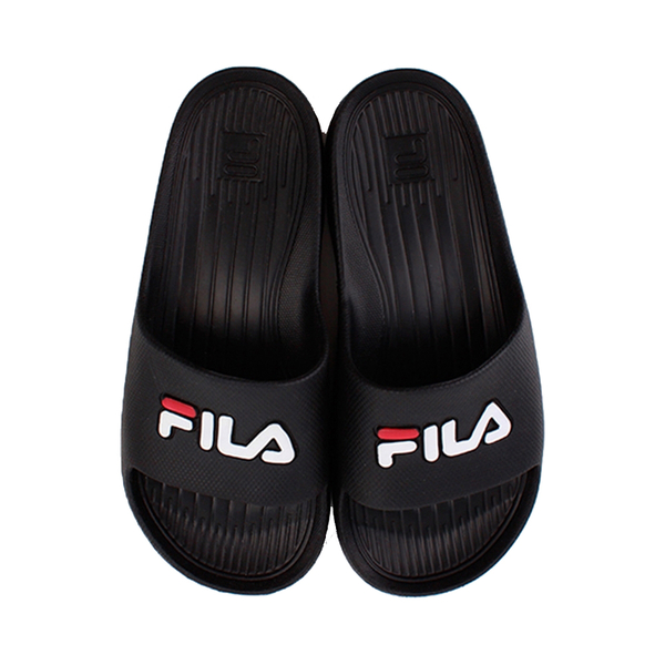 FILA 男女款 黑色 休閒 拖鞋 4S355W001【KAORACER】 product thumbnail 3