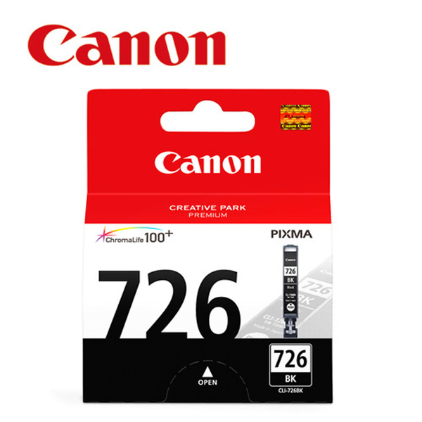 CANON CLI-726BK 淡黑色墨水匣 product thumbnail 2