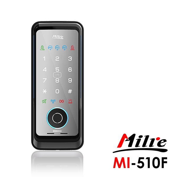 Milre美樂MI-510F 密碼/指紋/卡片電子輔助鎖(附基本安裝)