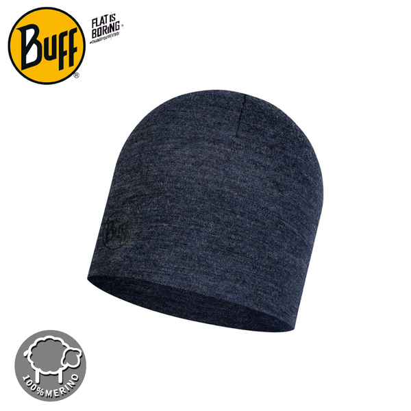 【BUFF 西班牙 保暖 250gsm 美麗諾羊毛帽《午夜藍》】118007/針織帽/毛線帽/休閒帽/保暖帽