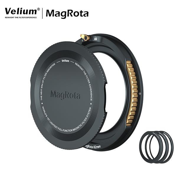 Velium 銳麗瓏 MagRota Base 磁旋支架 82mm 磁旋濾鏡系統 附贈磁吸鏡頭蓋、收納包 風景攝影