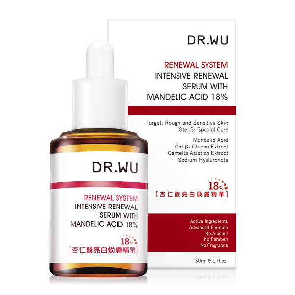 DR.WU 杏仁酸亮白煥膚精華18% 30ml【康是美】