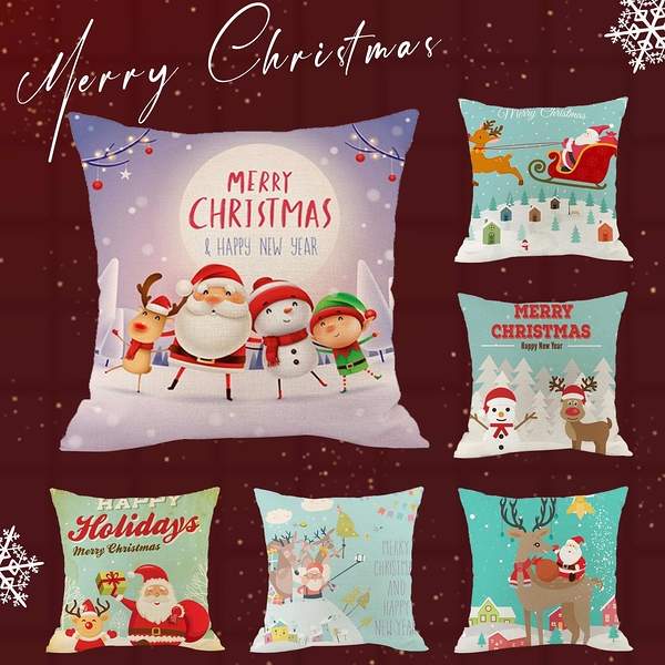 BELLE VIE 狂歡聖誕派對 抱枕/靠枕 (45×45cm) 佳節限定 交換禮物 聖誕禮物