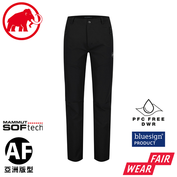 【MAMMUT 瑞士 男 Trekkers 3.0 SO Pants AF 長褲《黑》】1021-00800/休閒長褲/健行褲