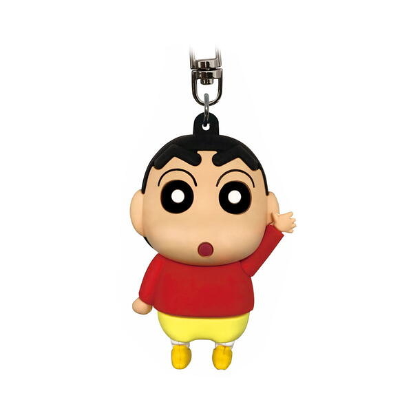 【震撼精品百貨】蠟筆小新_Crayon Shin-chan~蠟筆小新 立體矽膠造型鑰匙圈(揮手款)*59941