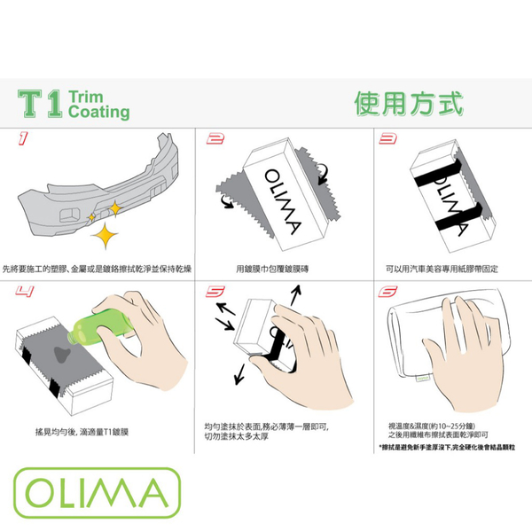 【OLIMA】T1 塑膠鍍膜組 30ml product thumbnail 4