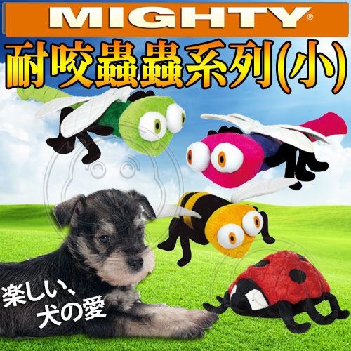 【培菓幸福寵物專營店】美國Mighty》耐咬玩具蟲蟲系列(小)