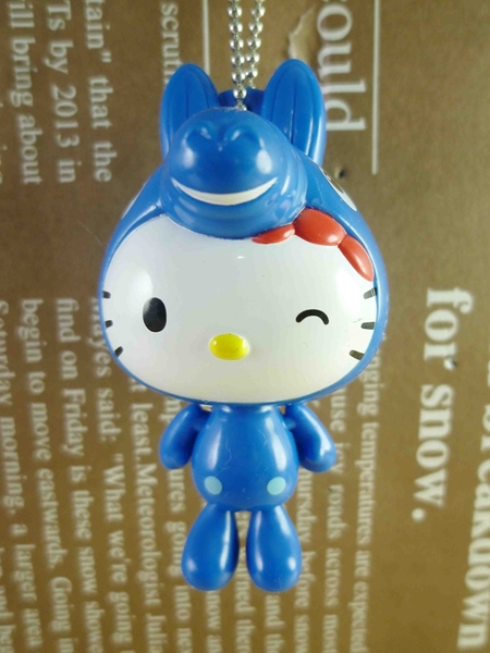 【震撼精品百貨】Hello Kitty 凱蒂貓~鎖圈-RODY藍馬