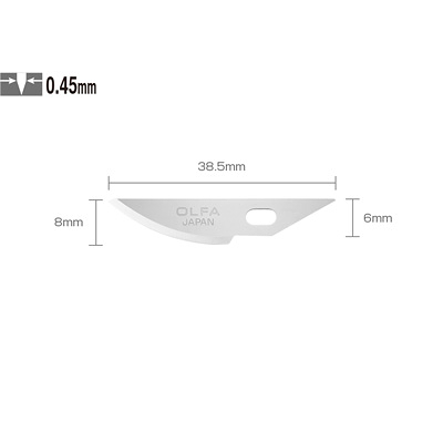 OLFA KB4-R/5 專業用筆刀刀片 (日本包裝商品型號XB157K) (NOD)