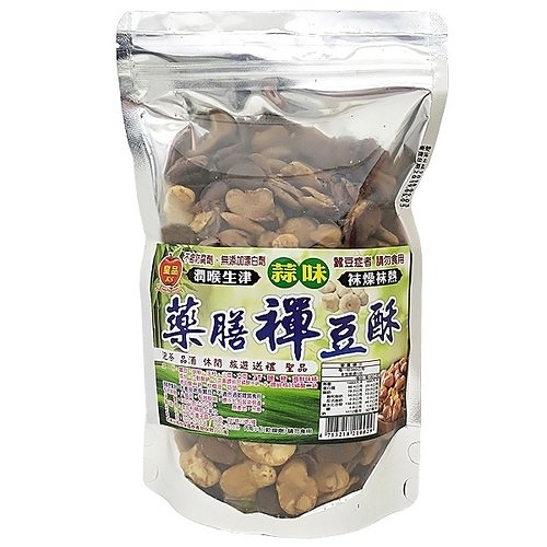 皇品 藥膳禪豆酥-蒜味 340g