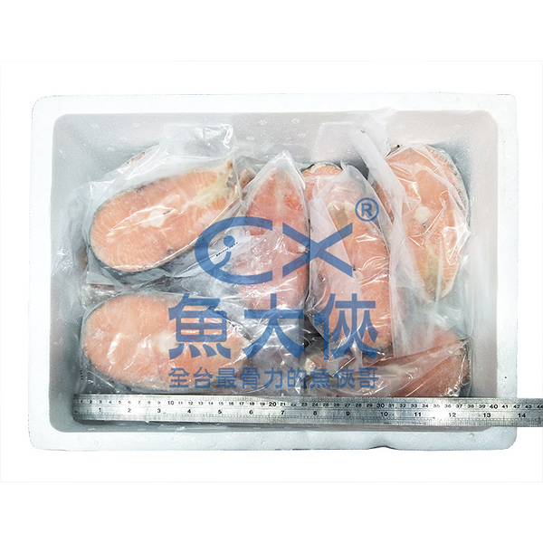 智利-鮭魚厚切20片(6kg/15%冰/套袋/件)-1D7B【魚大俠】FH259