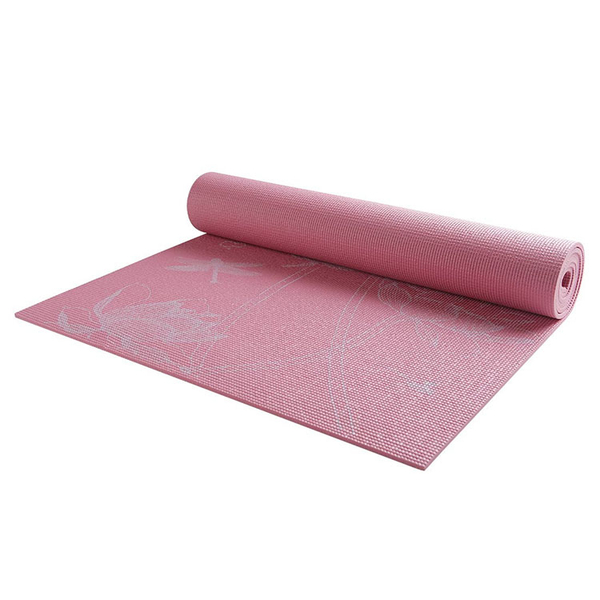 easyoga 瑜珈墊 專業時尚荷風瑜珈墊 6mm (附收納束繩&背袋) - 粉紅 YME-017 R2