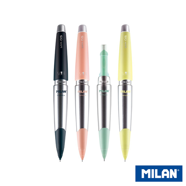 【MILAN】CAPSULE SILVER璀璨自動鉛筆_0.5mm(4色可選)