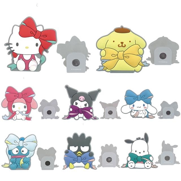 小禮堂 Sanrio 三麗鷗 造型磁鐵夾 (蝴蝶結) Kitty 美樂蒂 酷洛米 布丁狗 大耳狗