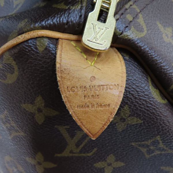 LOUIS VUITTON LV 路易威登 棕色 原花帆布 大型 Keepall 50 手提包 金扣 M41426 【二手名牌BRAND OFF】 product thumbnail 6