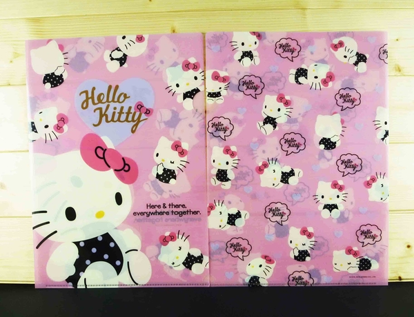 【震撼精品百貨】Hello Kitty 凱蒂貓~2入文件夾~粉POSE