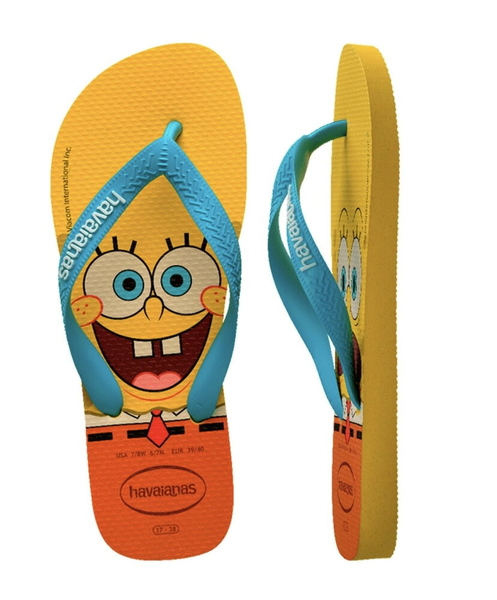 havaianas 哈瓦士 巴西人字拖 男款 Spongebob 海綿寶寶 海灘鞋 拖鞋 夾腳拖【南風百貨】 product thumbnail 2