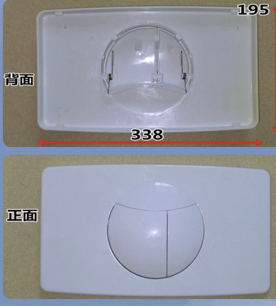 【麗室衛浴】國產A-025-1 埋壁按鈕白色 霧銀 雙段冲水面板