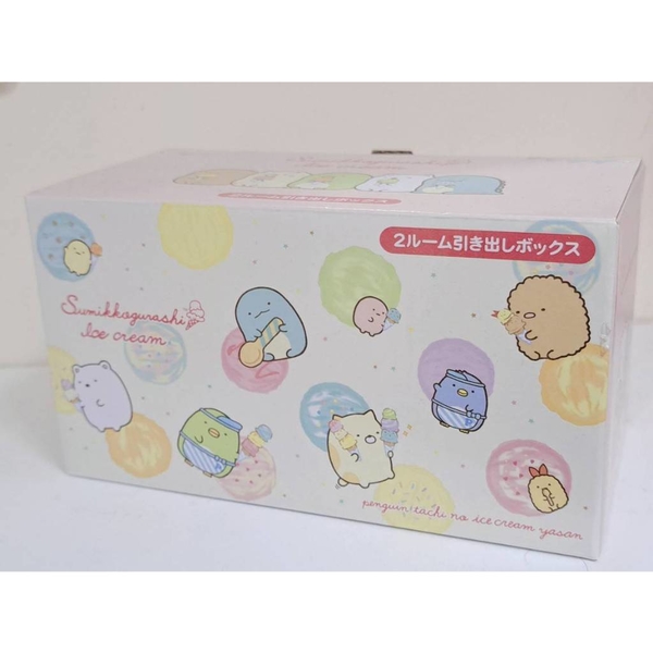 asdfkitty*日本san-x角落生物冰淇淋2格桌上型收納抽屜/收納盒/置物盒-日本正版商品 product thumbnail 2