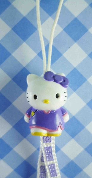 【震撼精品百貨】Hello Kitty 凱蒂貓~限定版手機吊飾-紫中國
