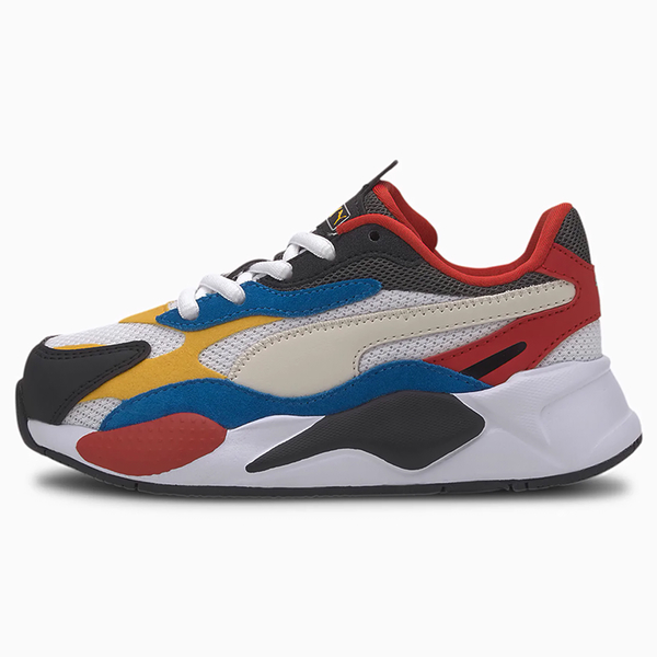 PUMA RS-X Puzzle 童鞋 中童 休閒 網布 透氣 拼接 黑 白 紅【運動世界】 37235804 product thumbnail 2