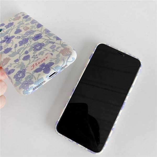 紫色花朵 適用 iPhone12Pro 11 Max Mini Xr X Xs 7 8 plus 蘋果手機殼