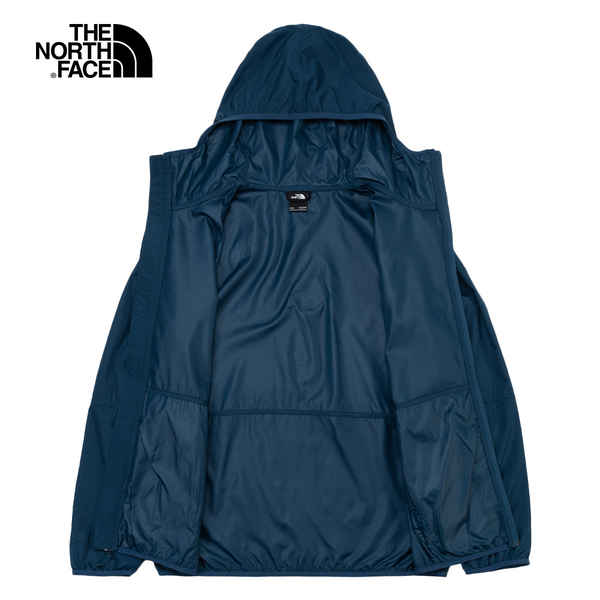 The North Face 北面 男連帽風衣外套 防曬 吸濕 排汗 藍【運動世界】NF0A4NEFHDC product thumbnail 4