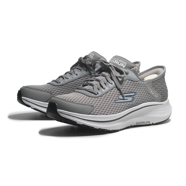 SKECHERS 慢跑鞋GO RUN 灰白 瞬穿 足弓推進器 男 220863GRY