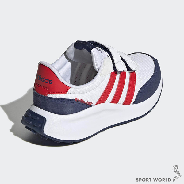 【下殺】Adidas 童鞋 中童 慢跑鞋 休閒鞋 RUN 70s 白藍紅【運動世界】GW0333 product thumbnail 4