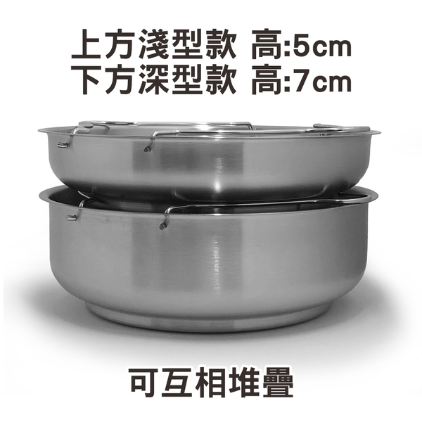 21cm深型電鍋蒸盤 蒸架 附把手可堆疊 304不鏽鋼 台灣製造 Linox 廚之坊 product thumbnail 8