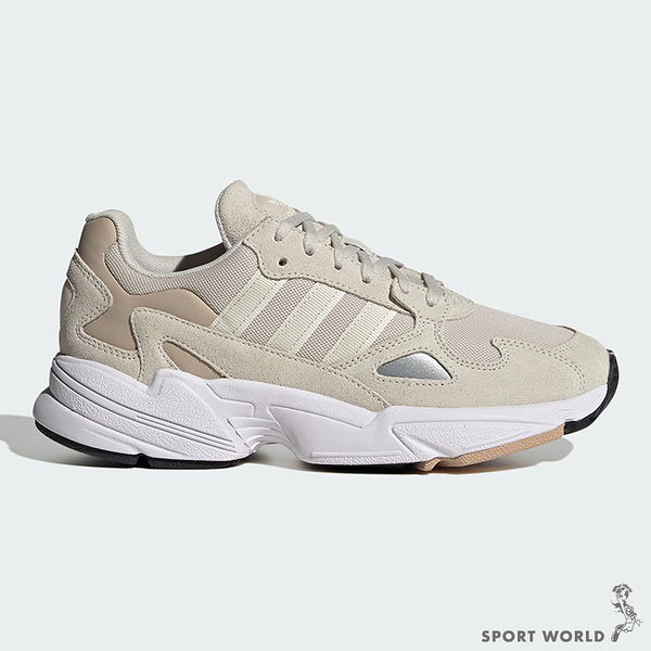 adidas 女鞋 慢跑鞋 老爹鞋 增高 falcon 奶茶【運動世界】ig8303