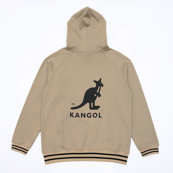 KANGOL 帽T 灰卡其 後背大LOGO 長袖 上衣 中性 男女 6255105230 product thumbnail 2