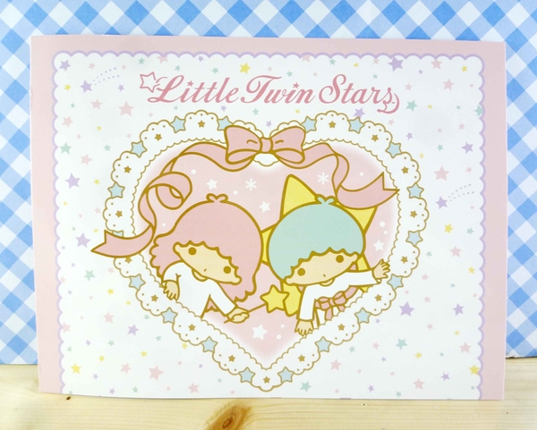 【震撼精品百貨】Little Twin Stars KiKi&LaLa 雙子星小天使~雙面卡片-心跟圓