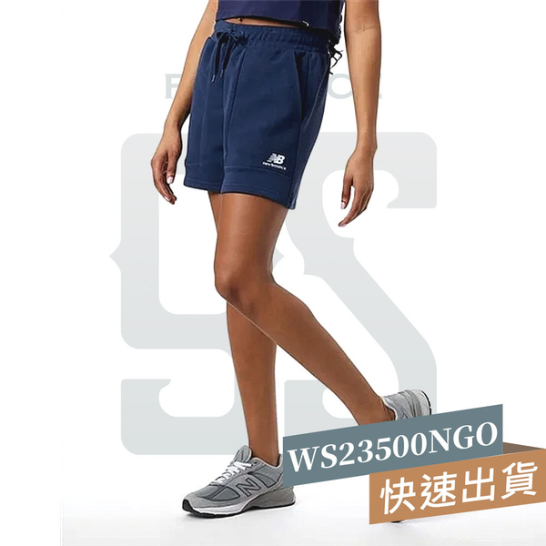New Balance 棉質 短褲 女 穿搭 運動 藍色 WS23500NGO