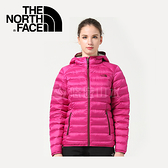 【The North Face 女款 700fp羽絨外套《紫紅》】0CTW0146/澎羽絨/防潑水