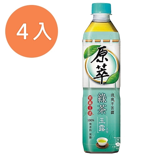 原萃 綠茶玉露 580ml (4入)/組【康鄰超市】