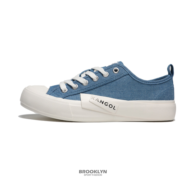 KANGOL 休閒鞋 藍 方標 解構 帆布鞋 女 (布魯克林) 6222160380 product thumbnail 4