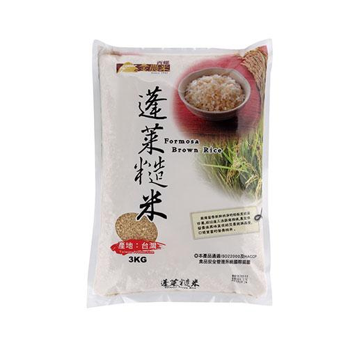 西螺金農蓬萊糙米3kg【愛買】 product thumbnail 2