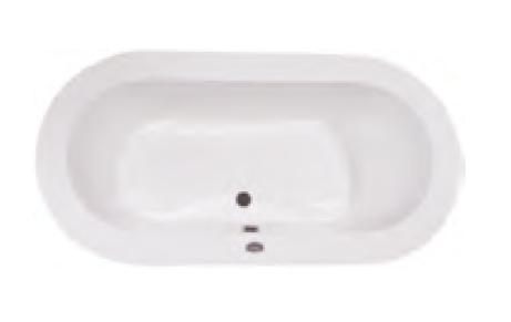 【麗室衛浴】BATHTUB WORLD 壓克力 橢圓造型崁入式浴缸 LS-91080 150*75*53CM