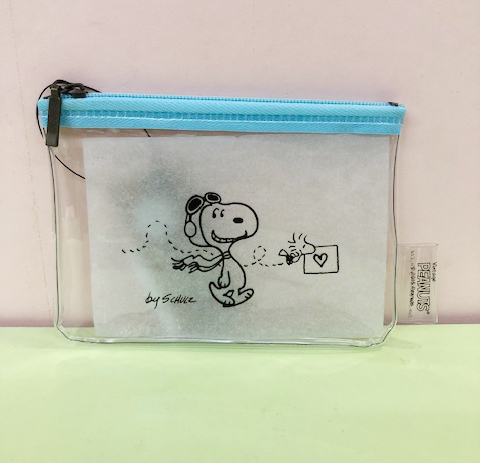 【震撼精品百貨】史奴比Peanuts Snoopy ~SNOOPY拉鍊零錢包-透明藍#50946 product thumbnail 2