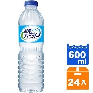 舒跑天然水600ml(24入)/箱【康鄰超市】