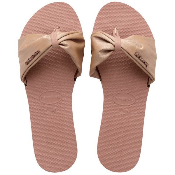 havaianas 哈瓦士 巴西人字拖 女款 You St Tropez Lush flats 粉 拖鞋 夾腳拖【南風百貨】