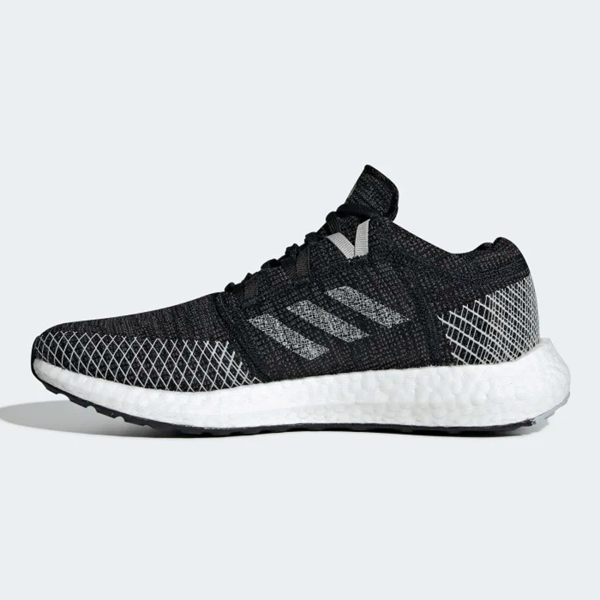 Adidas PUREBOOST GO 女鞋 慢跑 休閒 襪套 輕量 避震 透氣 黑 白【運動世界】 B75822 product thumbnail 2