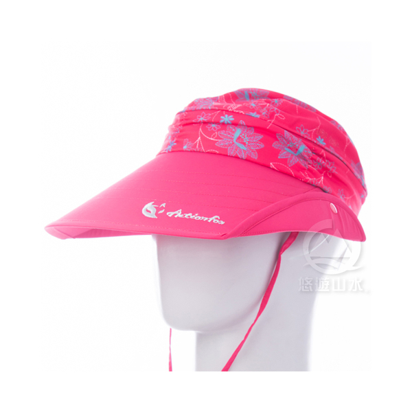 【ActionFox 挪威 抗UV透氣可拆式遮陽帽《玫紅》】631-4982/UPF50+/吸汗快乾/遮陽帽/可拆式 product thumbnail 2