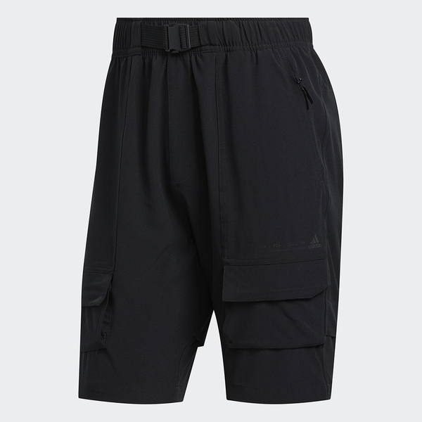 ADIDAS M SHORT ID RLX 男裝 短褲 休閒 慢跑 拉鍊口袋 寬鬆 彭于晏 黑【運動世界】FT2785