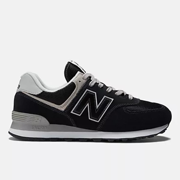 new balance 574 中性款(參考男款尺寸) 黑色 復古鞋 ml574evb【kaoracer】