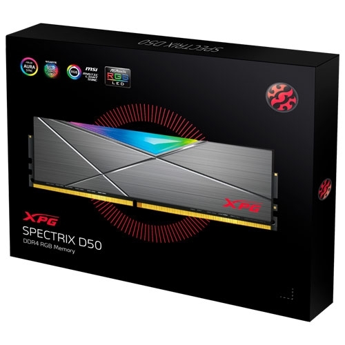 ADATA 威剛 XPG D50 32GB(16G*2) DDR4 3200Hz RGB 超頻 炫光 記憶體 AX4U3200716G16A-DT50 product thumbnail 4