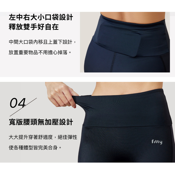 【iFit 愛瘦身】Fitty 護膝壓力褲 微光進階旗艦無痕款 玫瑰粉 蒼藍色 XS-2XL product thumbnail 7