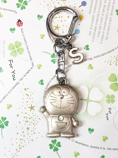 【震撼精品百貨】Doraemon_哆啦A夢~Doraemon鑰匙鎖圈-英文字母S#10723