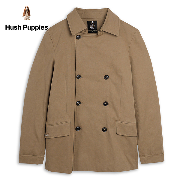 Hush Puppies 外套 男裝雙排釦造型風衣外套